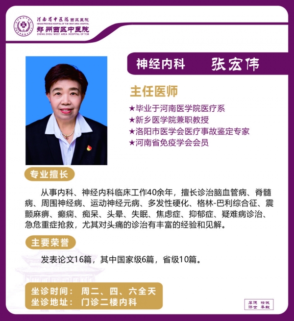 張宏偉——神經(jīng)內(nèi)科專家，主任醫(yī)師